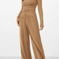 Round Neck Long Sleeve Top and Pants Set