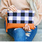 Buffalo Plaid Clutch