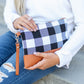 Buffalo Plaid Clutch