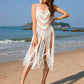 Fringe Openwork Spaghetti Strap Cover-Up