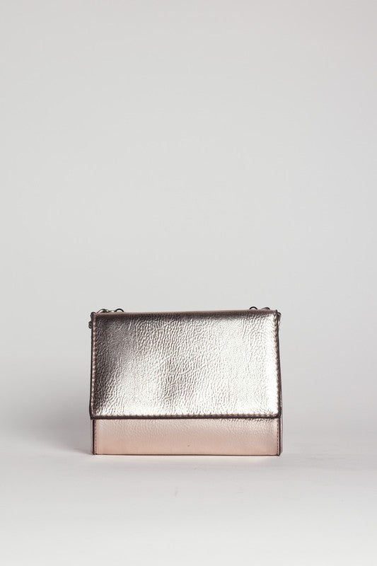 METALLIC CROSSBODY BAG