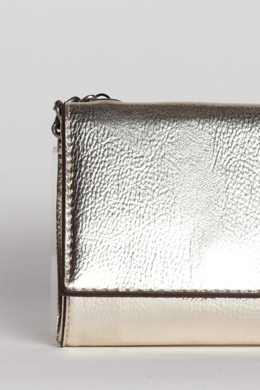 METALLIC CROSSBODY BAG