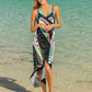 Printed Spaghetti Strap Cover Up