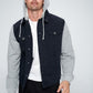 Men's Denim Jacket with Fleece Hoodies