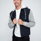 Men's Denim Jacket with Fleece Hoodies