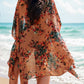 Lovelet Printed Open Front Cover-Up