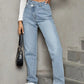 Asymmetric Waist Jeans with Pockets