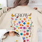 Grow In Grace Graphic Fleece Sweatshirts