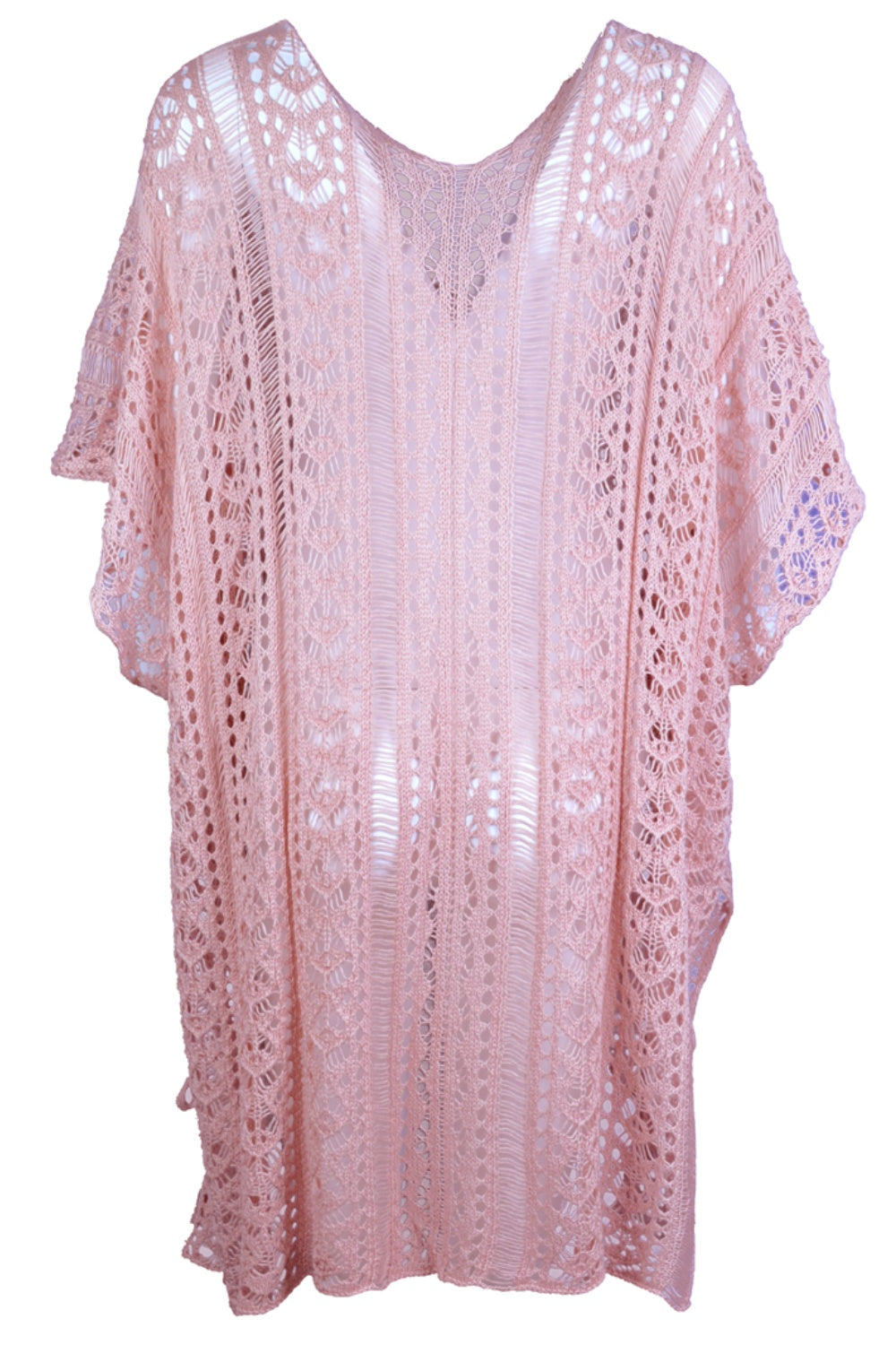 Angel Wings Cutout V-Neck Cover-Up with Tassel