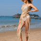 Fringe Openwork Spaghetti Strap Cover-Up