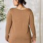 Zenana Full Size Long Sleeve V-Neck Top