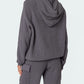 Long Sleeve Hooded Top and Pants Sweater Set