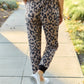 Celeste Design Full Size Leopard Contrast Sweatpants