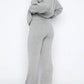 Quarter Zip Long Sleeve Top and Pants Set