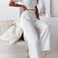 Surplice Short Sleeve Top and Pants Set