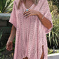 Angel Wings Cutout V-Neck Cover-Up with Tassel