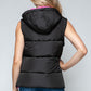 Snobbish Snap and Zip Closure Hooded Vest