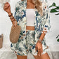 Printed Half Sleeve Top and Shorts Set