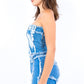 American Bazi Frayed Edge Denim Corset Top