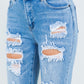 American Bazi High Waist Destroyed Jeans