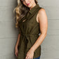 Ninexis Follow The Light Sleeveless Collared Button Down Top