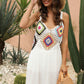 Geometric V-Neck Spaghetti Strap Cover Up Dress