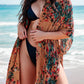 Lovelet Printed Open Front Cover-Up