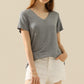 Ninexis Full Size V-Neck Short Sleeve T-Shirt