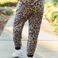 Celeste Design Full Size Leopard Contrast Sweatpants